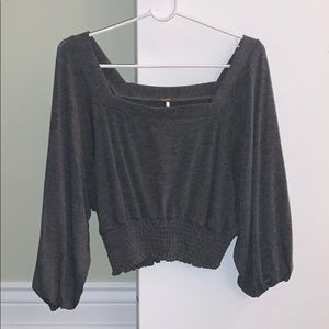 Free people sweater crop top
